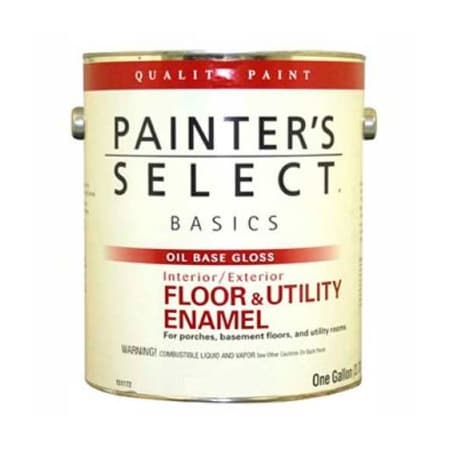 General Paint Painter's Select Basics Floor & Utility Enamel, Gloss Finish, Black, Gallon - 151305
